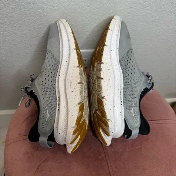 Hoka One One Kawana 2 Men’s Gray Running Sneakers Size 8.5 Mesh Foam Cushioned - Picture 6 of 11